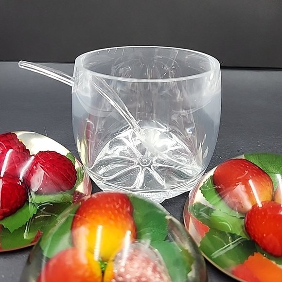 Acrylic Jam Jar w Lucite Berry Lids - Picture 7 of 9